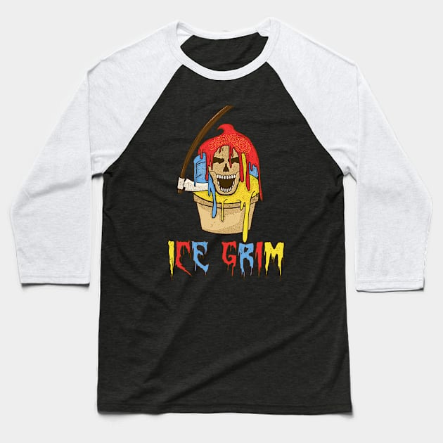 Ice Grim Baseball T-Shirt by feringrh